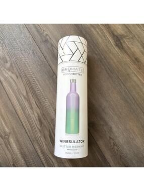 BrüMate Winesulator 25oz Glitter Mermaid NIB Brumate Green Purple